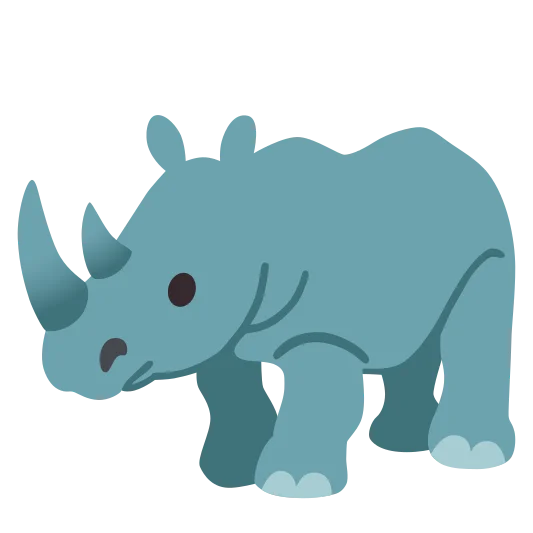 The rhinoceros emoji.