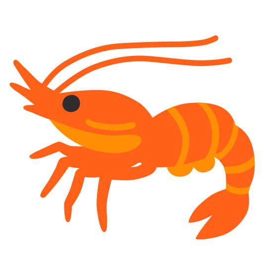 The shrimp emoji.