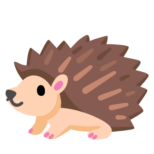 The hedgehog emoji.