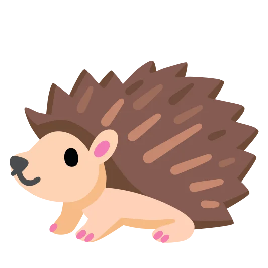 The hedgehog emoji.
