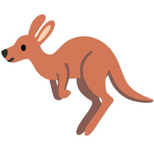 The kangaroo emoji.