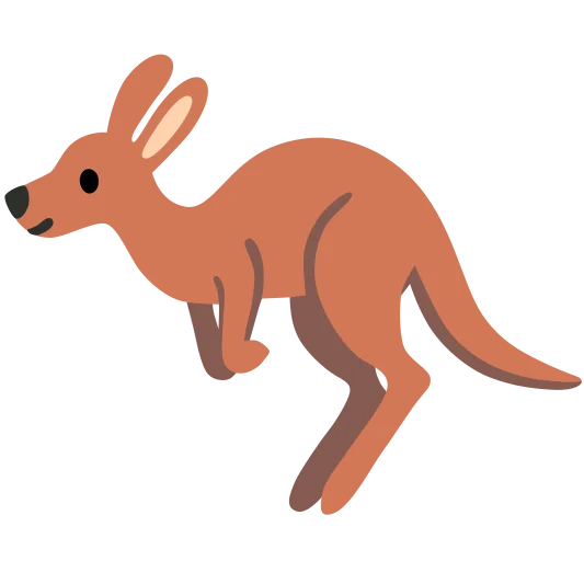 The kangaroo emoji.