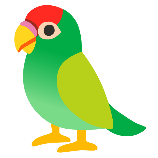 The parrot emoji.