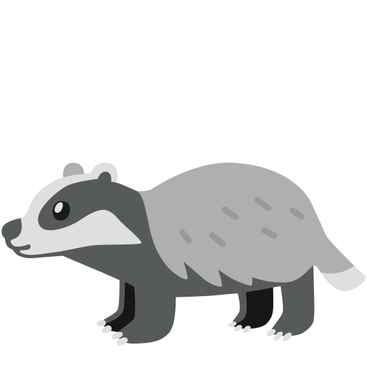 The badger emoji.