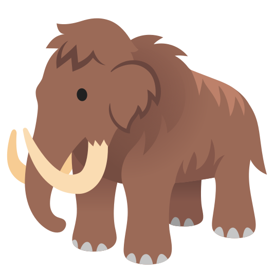 The mammoth emoji.