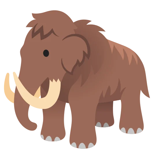 The mammoth emoji.