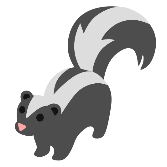 The skunk emoji.