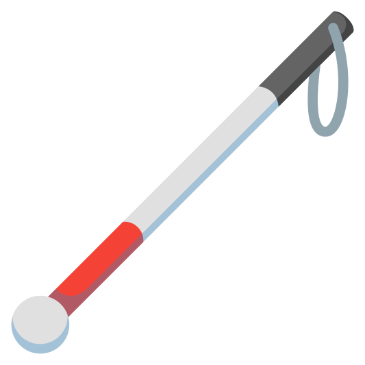 The white cane emoji.