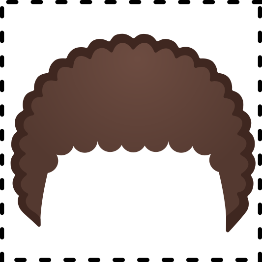 The curly hair emoji.