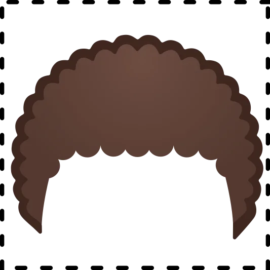 The curly hair emoji.