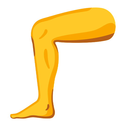 The leg emoji.