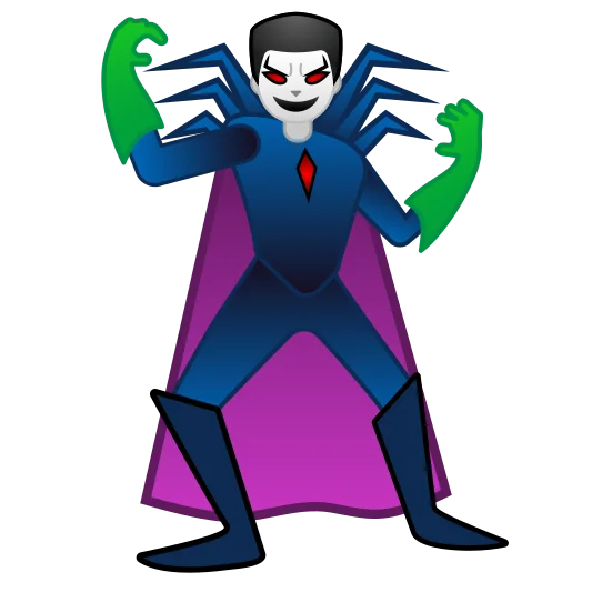 The man supervillain emoji.