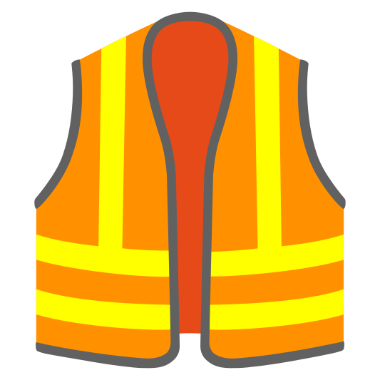 The safety vest emoji.