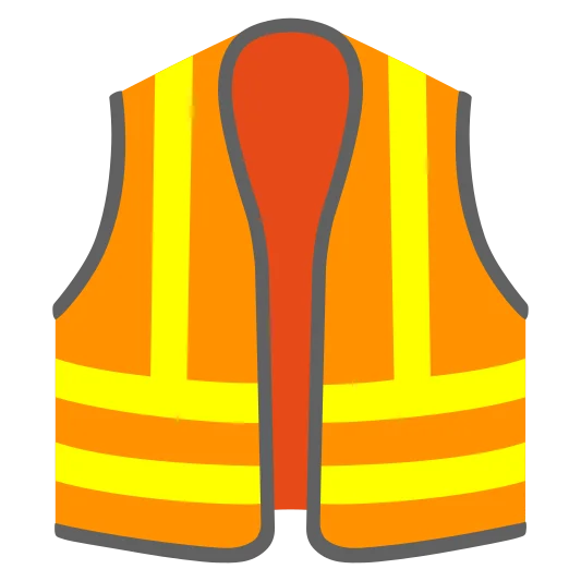 The safety vest emoji.