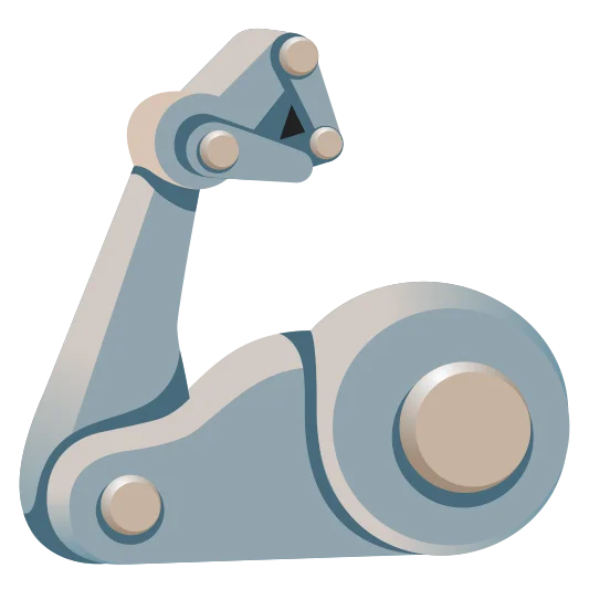 The mechanical arm emoji.