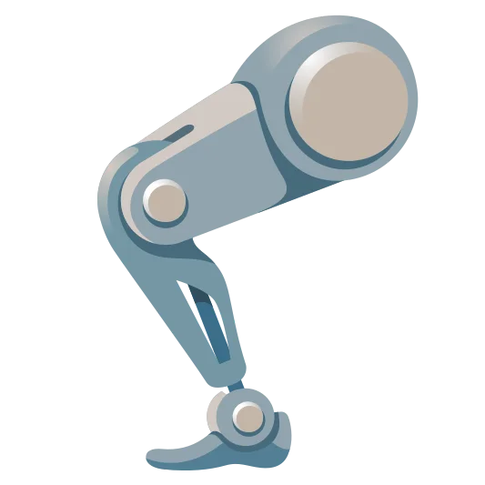 The mechanical leg emoji.