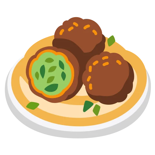 The falafel emoji.