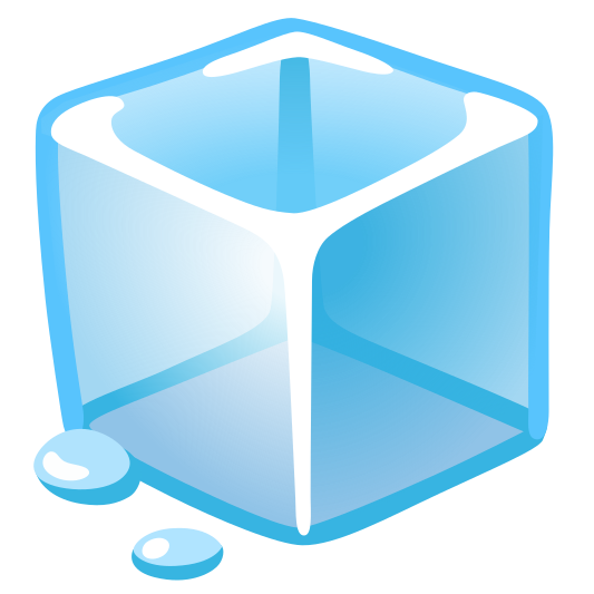 The ice emoji.