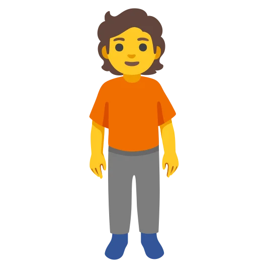 The person standing emoji.