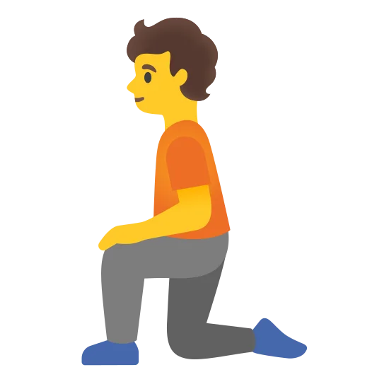 The person kneeling emoji.