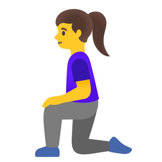 The woman kneeling emoji.