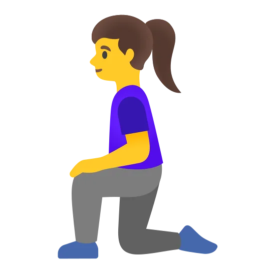 The woman kneeling emoji.