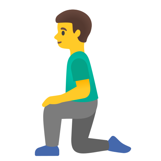 The man kneeling emoji.