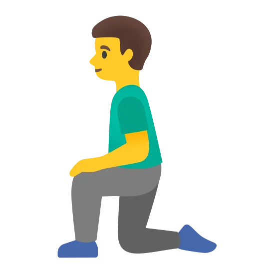 The man kneeling emoji.