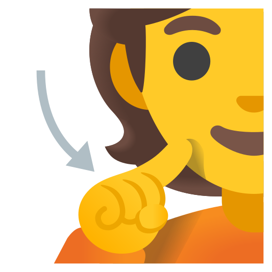 The deaf person emoji.