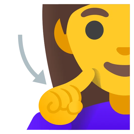 The deaf woman emoji.