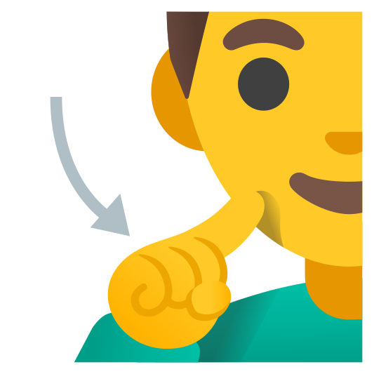 The deaf man emoji.