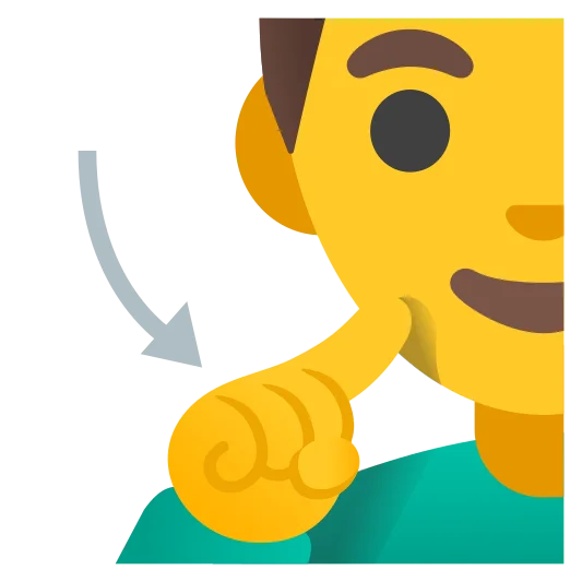 The deaf man emoji.
