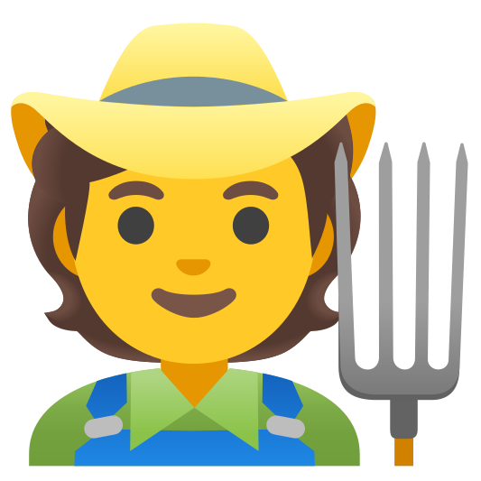 The farmer emoji.