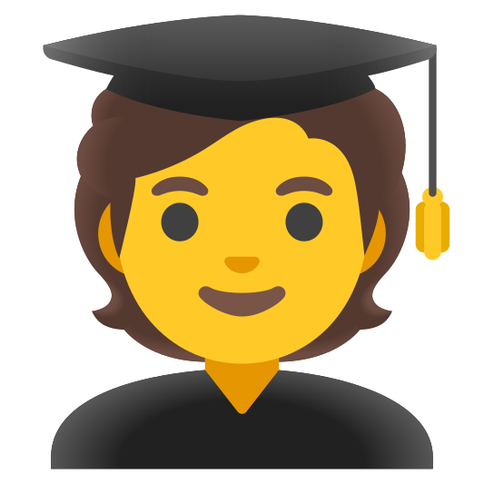 The student emoji.