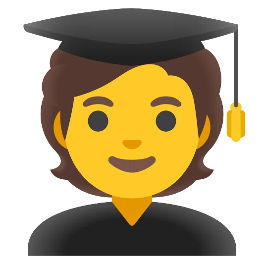 The student emoji.