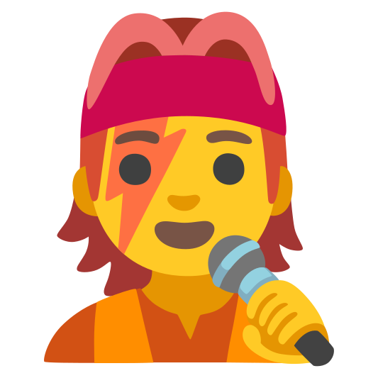 The singer emoji.