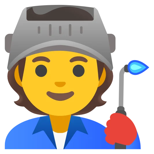 The factory worker emoji.