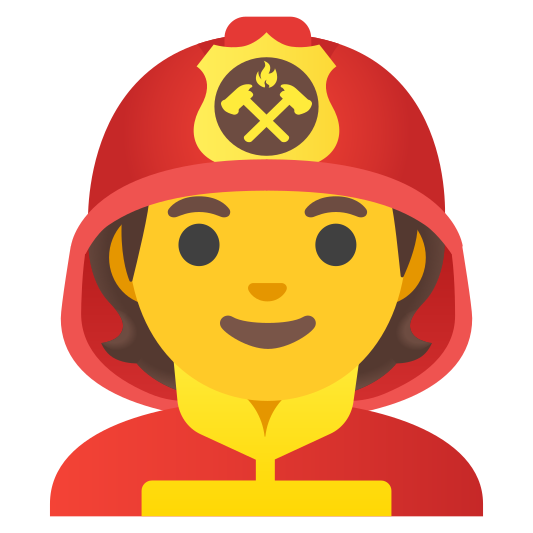 The firefighter emoji.