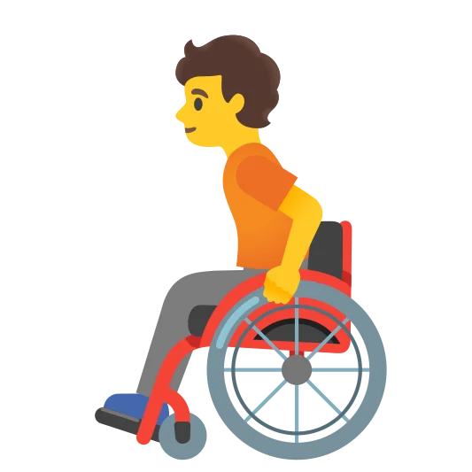 The person in manual wheelchair emoji.