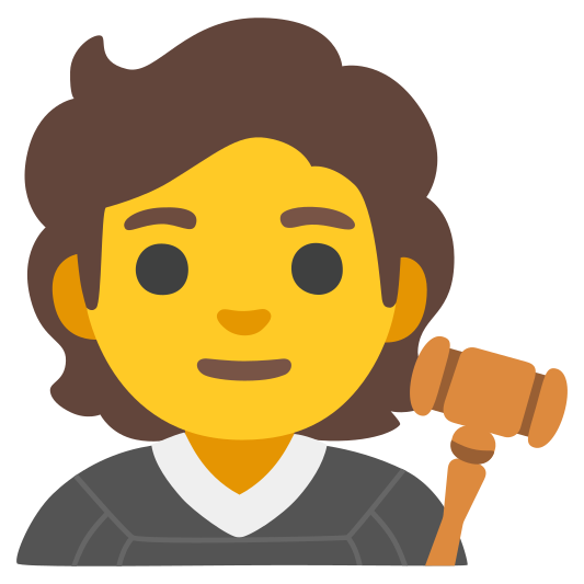 The judge emoji.