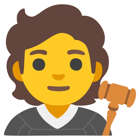 The judge emoji.