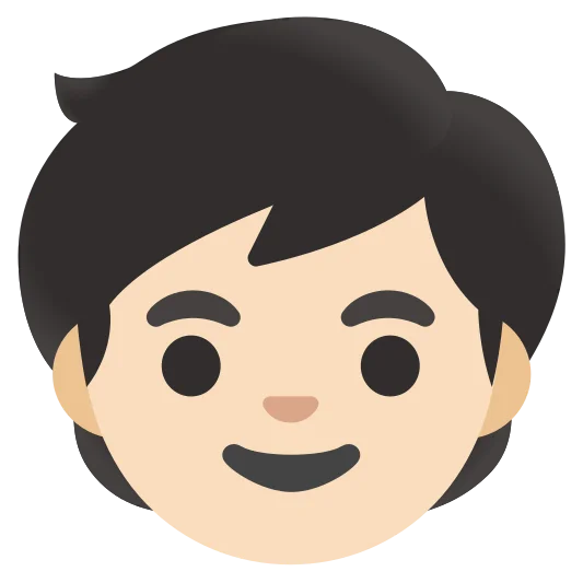 The child: light skin tone emoji.