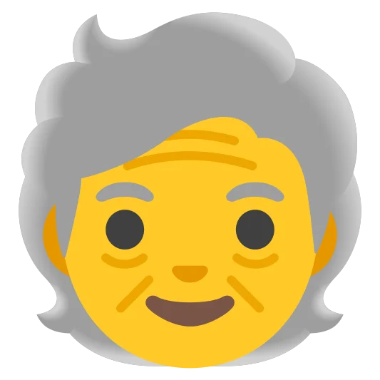 The older person emoji.
