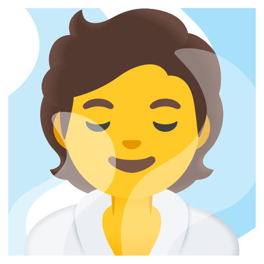 The person in steamy room emoji.