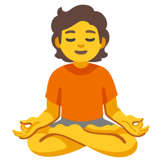 The person in lotus position emoji.