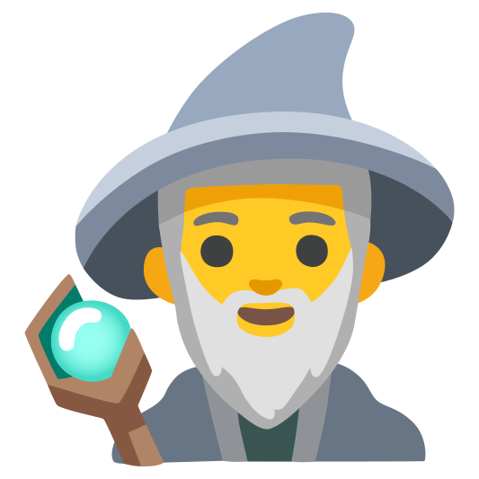 The man mage emoji.