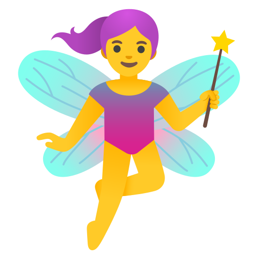 The woman fairy emoji.