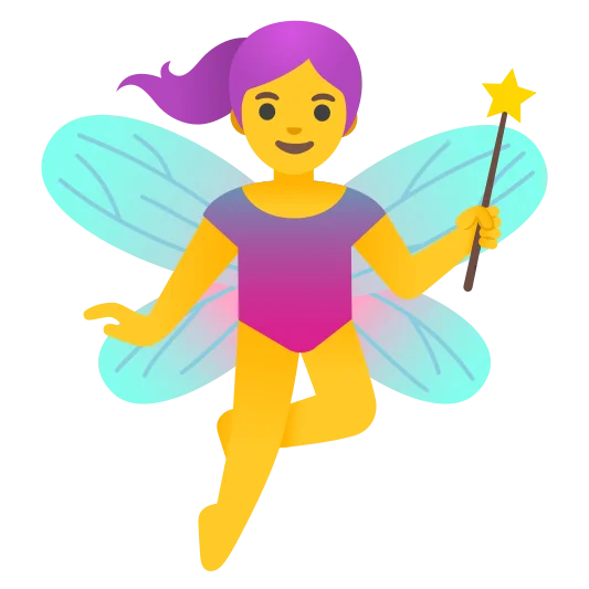 The woman fairy emoji.
