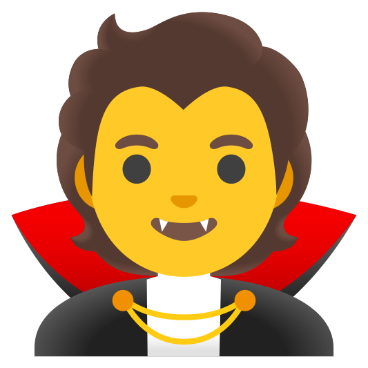 The vampire emoji.