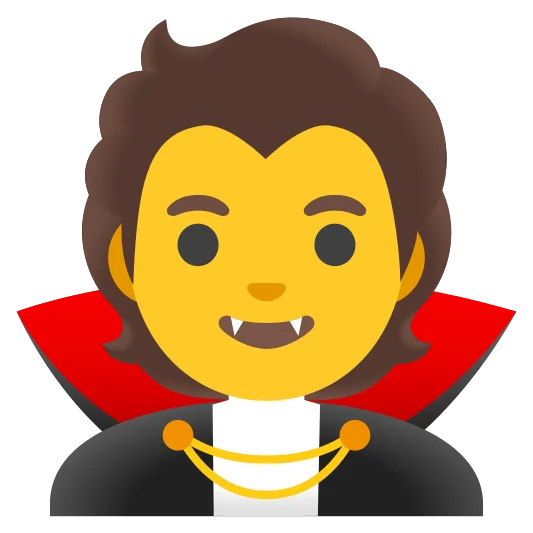 The vampire emoji.
